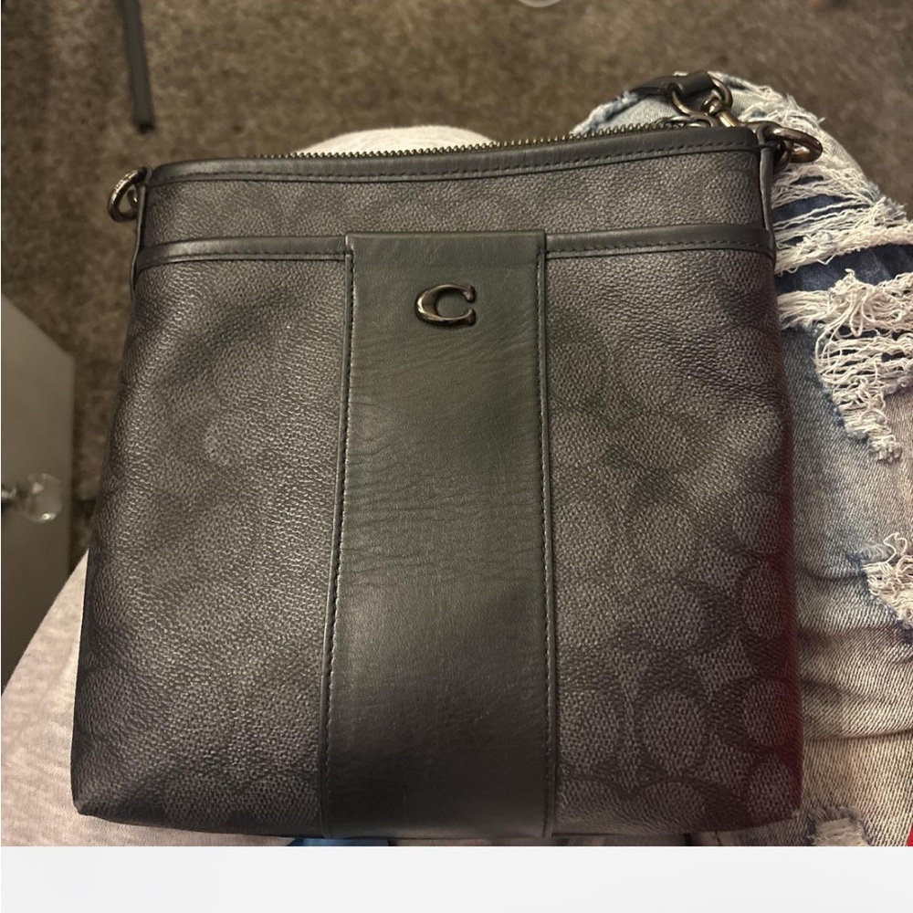 Coach Black Leather Crossbody Bag